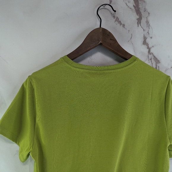 Everlane T Shirt Women Yellow Green Crew Neck Box Cut Tee Organic Cotton - Picture 7 of 12